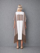 Load image into Gallery viewer, Patchwork Fringe Kaftan Dress